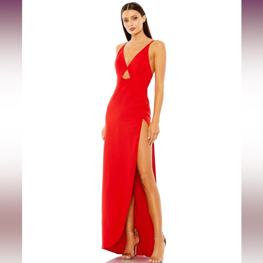 Elegant Red Evening Gown